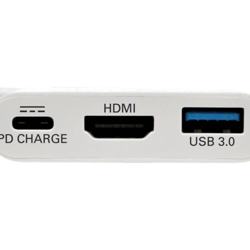 EATON TRIPPLITE USB-C to HDMI Adapter with USB-A Port and PD Charging HDCP White