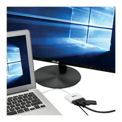 EATON TRIPPLITE USB-C to HDMI Adapter with USB-A Port and PD Charging HDCP White