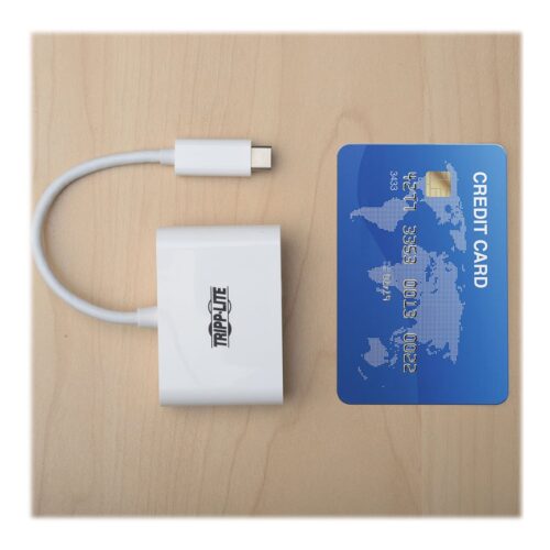 EATON TRIPPLITE USB-C to HDMI Adapter with USB-A Port and PD Charging HDCP White