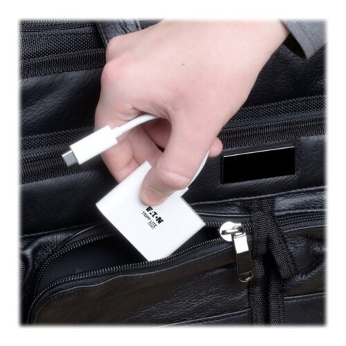 EATON TRIPPLITE USB-C to HDMI Adapter with USB-A Port and PD Charging HDCP White