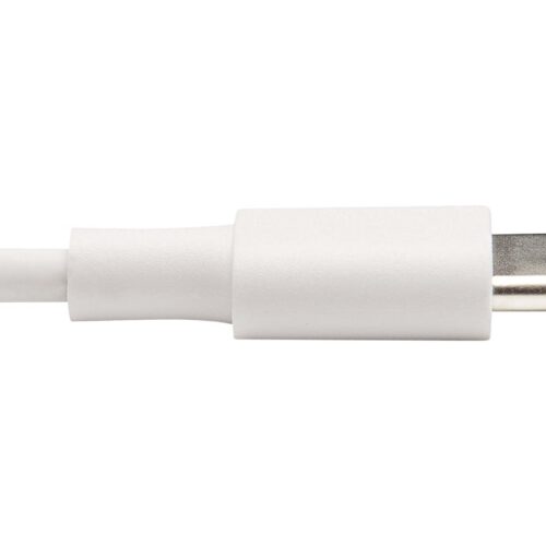 EATON TRIPPLITE USB-C to Lightning Sync/Charge Cable M/M MFi Certified White 3ft. 0.9m