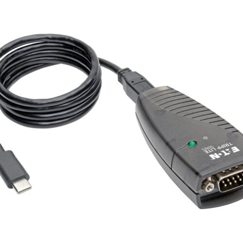 EATON TRIPPLITE USB-C to Serial DB9 RS232 Adapter Cable 3ft. 0.91m Keyspan High-Speed M/M TAA
