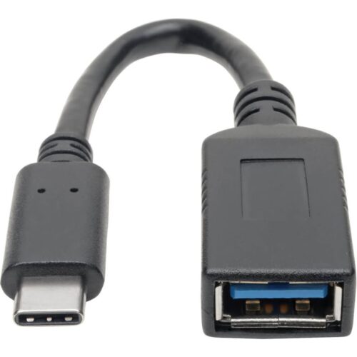 EATON TRIPPLITE USB-C to USB-A Adapter M/F USB 3.1 Gen 1 5 Gbps USB-IF Certified Thunderbolt 3 Compatible 6p 15.24cm