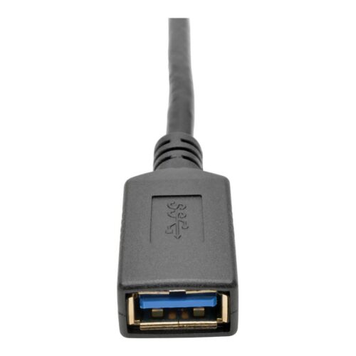 EATON TRIPPLITE USB-C to USB-A Adapter M/F USB 3.1 Gen 1 5Gbps Thunderbolt 3 Compatible 6-in. 15.24 cm