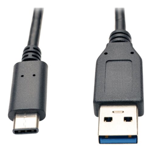 EATON TRIPPLITE USB-C to USB-A Cable M/M USB 3.1 Gen 2 10Gbps Thunderbolt 3 Compatible 3ft. 0.91m