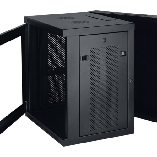 EATON Wall-Mounted SmartRack 12U Enclosure L. 600mm D.550mm Rear Hinges Glass Door