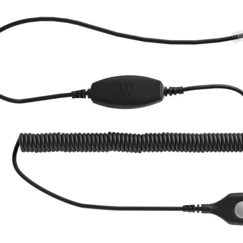 EPOS Bottom cable: EasyDisconnect to Modular Plug Coiled cable code 01. To be used for direct connection to some phon