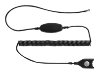 EPOS Bottom cable: EasyDisconnect to Modular Plug Coiled cable code 24. To be used for direct connection to some phon