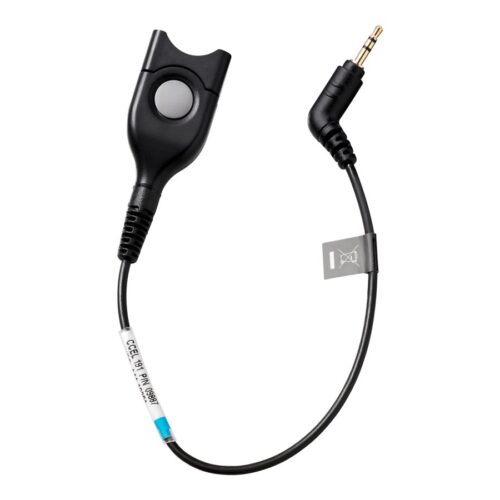 EPOS CCEL 191 DECT/GSM cable. EasyDisconnect with 20cm cable to 2.5mm 3-pole jack. For SC CC SH series