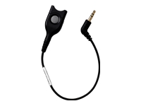 EPOS Dect/GSM Cable: EasyDisconnect with 20cm cable to 3.5mm – 3 Pole jack plug without microphone damping