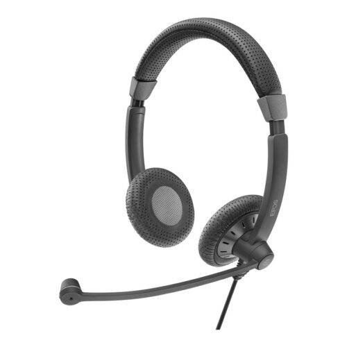 EPOS SC 75 USB MS double-sided wired headset with both 3.5 mm jack and USB connectivity