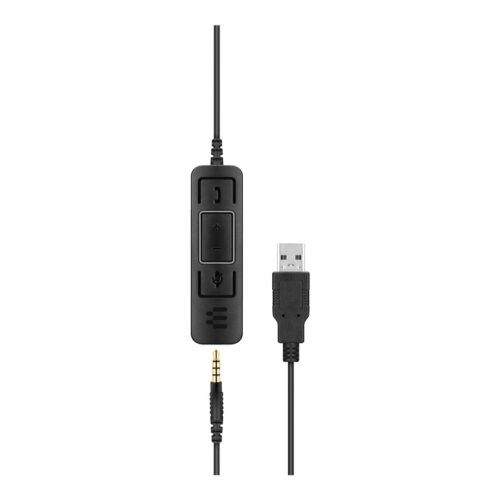 EPOS SC 75 USB MS double-sided wired headset with both 3.5 mm jack and USB connectivity