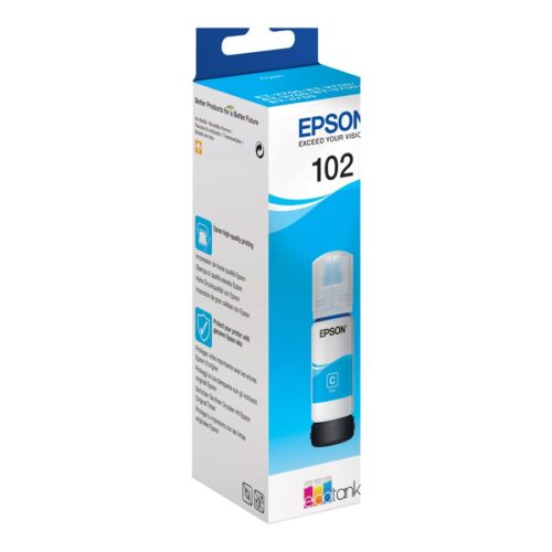 EPSON 1LB 102 EcoTank Cyan ink bottle