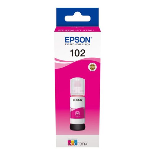 EPSON 1LB 102 EcoTank Magenta ink bottle