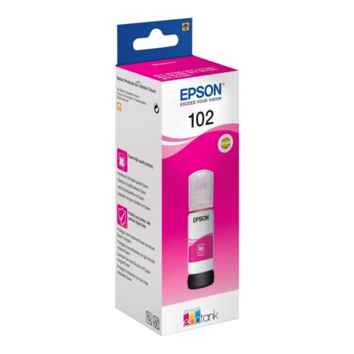 EPSON 1LB 102 EcoTank Magenta ink bottle