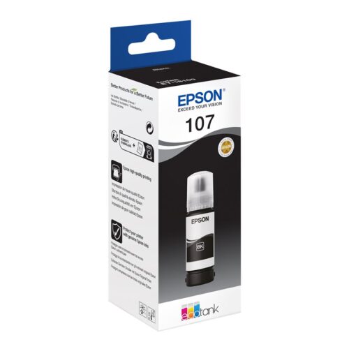 EPSON 1LB 107 EcoTank Black Ink Bottle