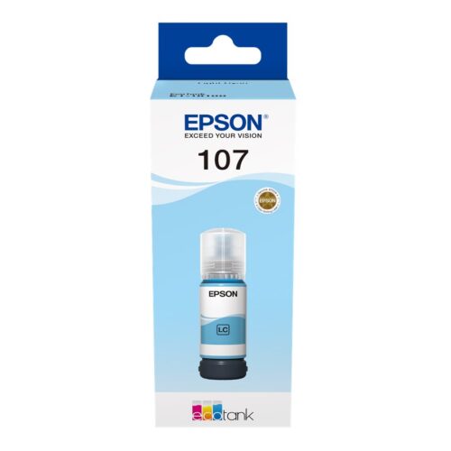 EPSON 1LB 107 EcoTank Light Cyan Ink Bottle