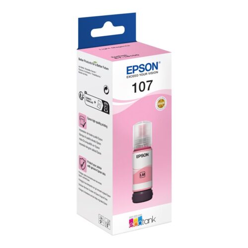 EPSON 1LB 107 EcoTank Light Magenta Ink Bottle