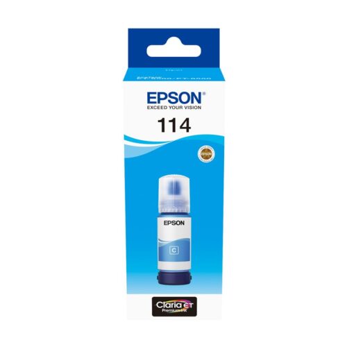 EPSON 1LB 114 EcoTank Cyan ink bottle