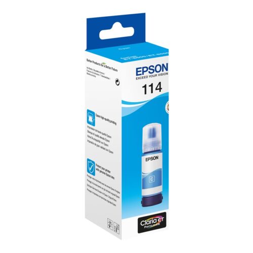 EPSON 1LB 114 EcoTank Cyan ink bottle