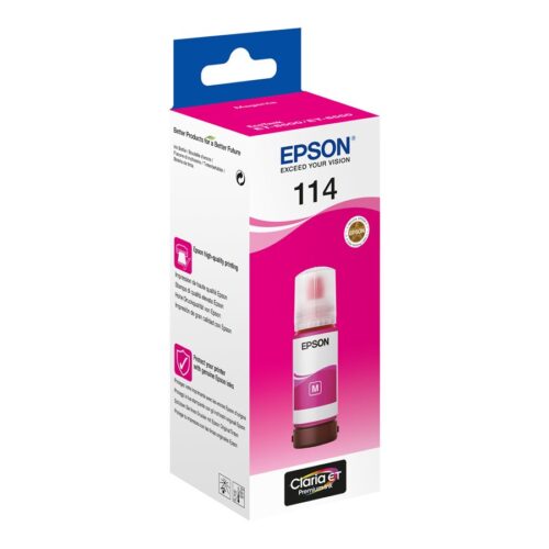 EPSON 1LB 114 EcoTank Magenta ink bottle