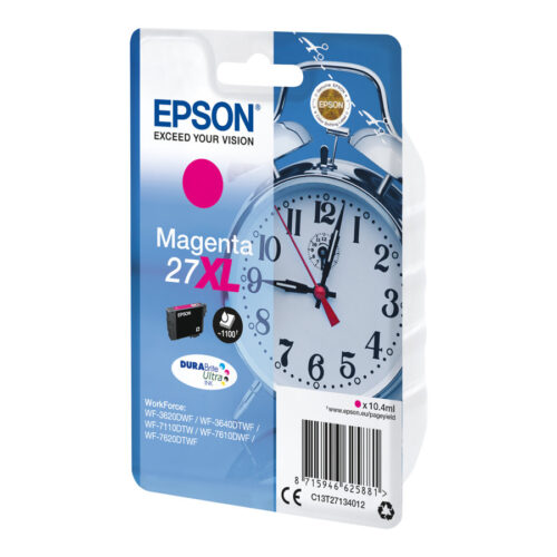 EPSON 1LB 27XL ink cartridge magenta high capacity 10.4ml 1.100 pages 1-pack blister without alarm – DURABrite ultra ink