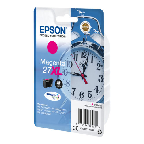 EPSON 1LB 27XL ink cartridge magenta high capacity 10.4ml 1.100 pages 1-pack RF-AM blister – DURABrite ultra ink w/s