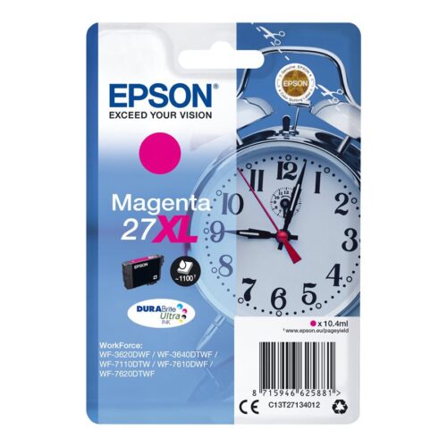 EPSON 1LB 27XL ink cartridge magenta high capacity 10.4ml 1.100 pages 1-pack RF-AM blister – DURABrite ultra ink w/s