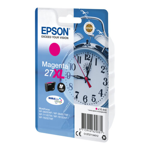 EPSON 1LB 27XL ink cartridge magenta high capacity 10.4ml 1.100 pages 1-pack RF-AM blister – DURABrite ultra ink w/s