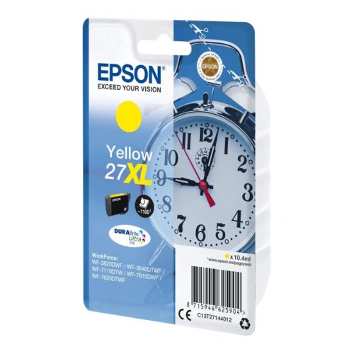 EPSON 1LB 27XL ink cartridge yellow high capacity 10.4ml 1.100 pages 1-pack RF-AM blister – DURABrite ultra ink w/s