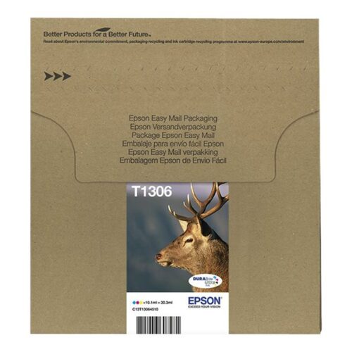 EPSON 1LB Multipack 3-colours T1306 DURABrite Ultra Ink EasyMail