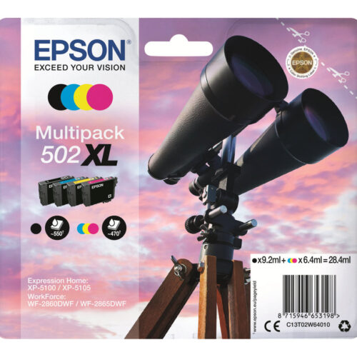 EPSON 1LB Multipack 4-colours 502XL Ink SEC w/s