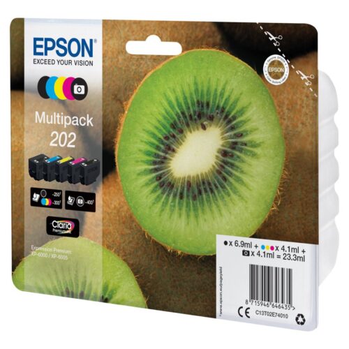 EPSON 1LB Multipack 5-farbig 202 Kiwi Clara Premium Ink