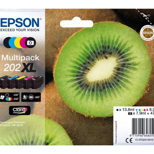 EPSON 1LB Multipack 5-farbig 202XL Kiwi Clara Premium Ink
