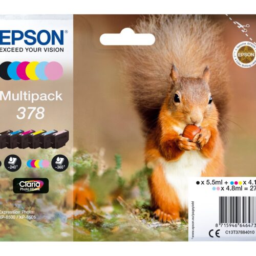 EPSON 1LB Multipack 6-farbig 378 Eichhörnchen Clara Phtsquirrelo HD Ink