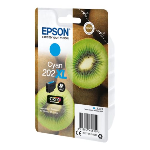 EPSON 1LB Singlepack Cyan 202XL Kiwi Clara Premium Ink
