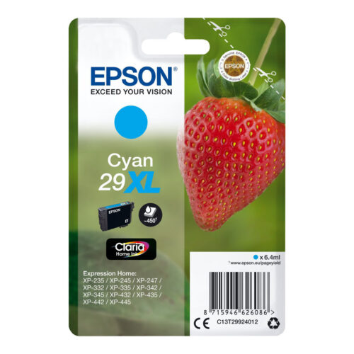 EPSON 1LB Singlepack Cyan 29XL Claria Home Ink