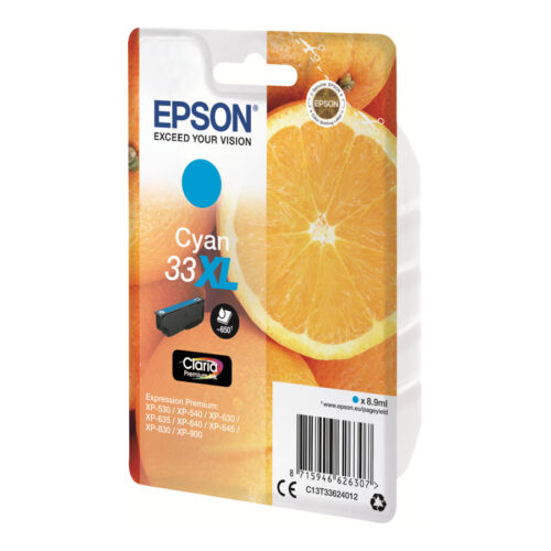 EPSON 1LB Singlepack Cyan 33XL Claria Premium Ink