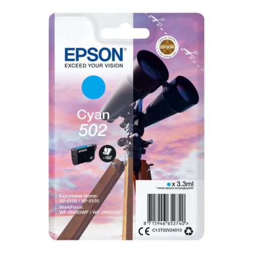 EPSON 1LB Singlepack Cyan 502 Ink