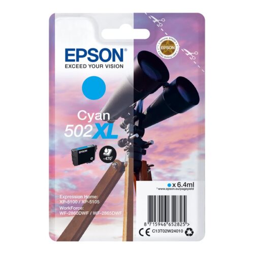 EPSON 1LB Singlepack Cyan 502XL Ink