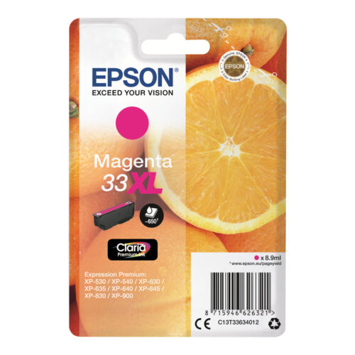 EPSON 1LB Singlepack Magenta 33XL Claria Premium Ink