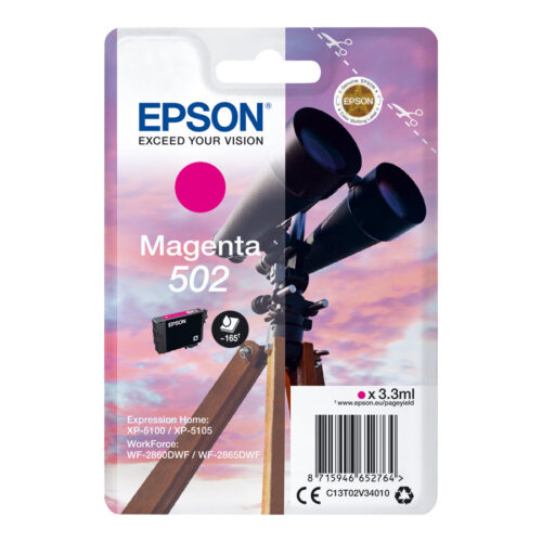 EPSON 1LB Singlepack Magenta 502 Ink SEC w/s