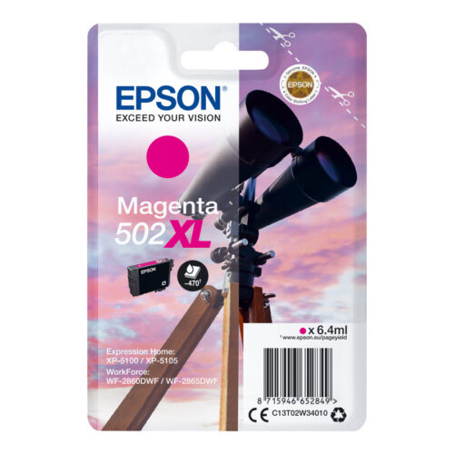 EPSON 1LB Singlepack Magenta 502XL Ink SEC w/s