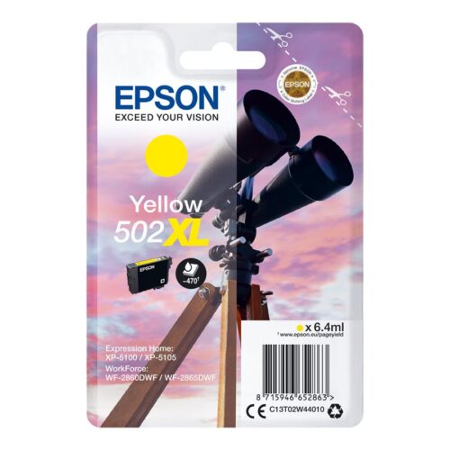 EPSON 1LB Singlepack Yellow 502XL Ink SEC w/s