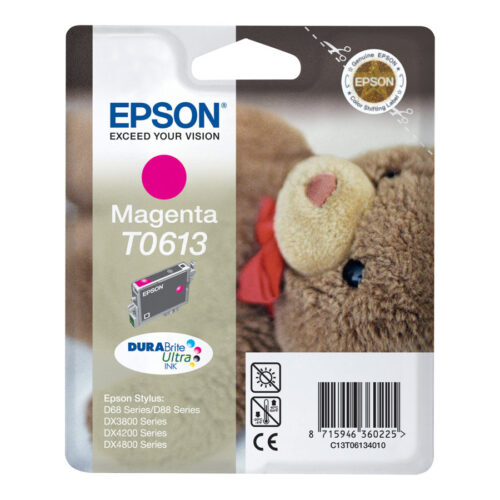 EPSON 1LB T0613 ink cartridge magenta standard capacity 8ml 250 pages 1-pack blister without alarm