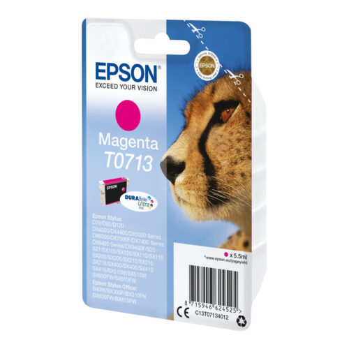 EPSON 1LB T0713 ink cartridge magenta standard capacity 5.5ml 1-pack blister without alarm