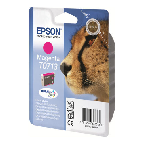 EPSON 1LB T0713 ink cartridge magenta standard capacity 5.5ml 1-pack blister without alarm