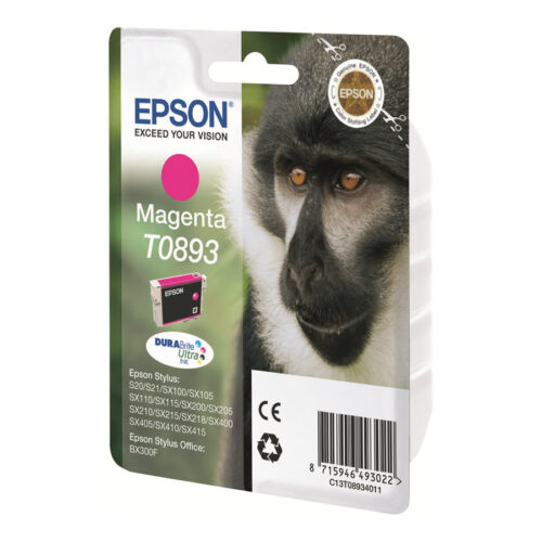 EPSON 1LB T0893 ink cartridge magenta low capacity 3.5ml 1-pack blister without alarm
