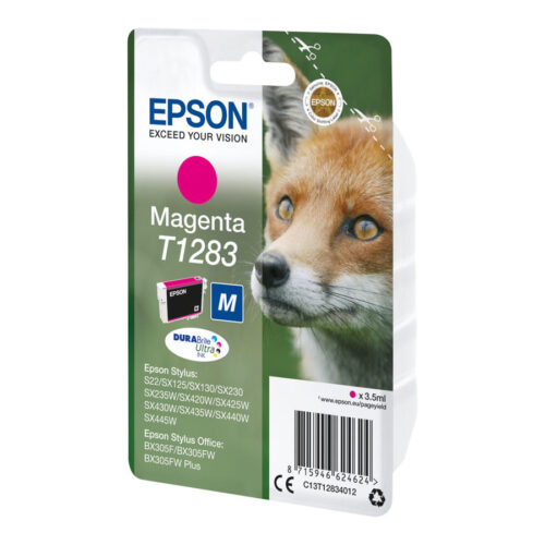 EPSON 1LB T1283 ink cartridge magenta standard capacity 3.5ml 1-pack blister without alarm