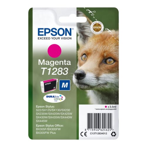 EPSON 1LB T1283 ink cartridge magenta standard capacity 3.5ml 1-pack RF-AM blister w/s